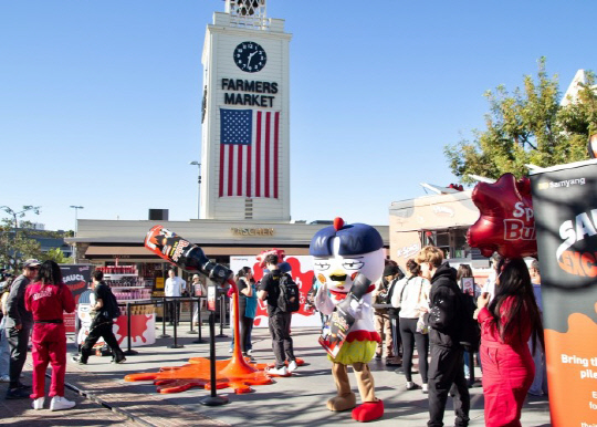 미국 LA 파머스 마켓에서 진행된 '소스 익스체인지' 행사 모습. 삼양라운드스퀘어 제공